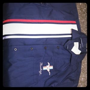 Mustang hot rod ford button up dress shirt